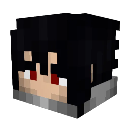 Twhvv Minecraft avatar head, 3D render