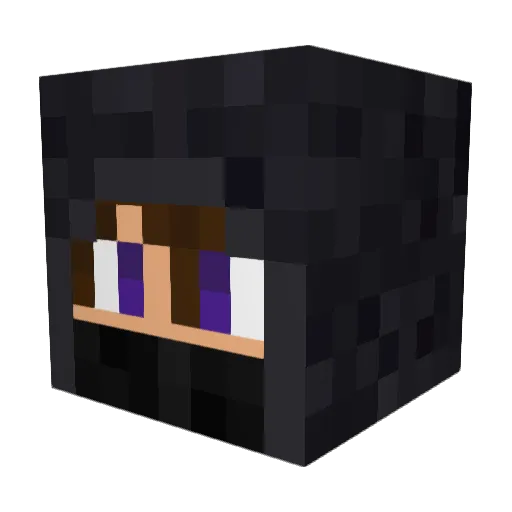 TwiXFantasy Minecraft avatar head, 3D render