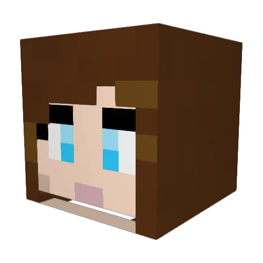 TwiceInAMoment Minecraft avatar head, 3D render