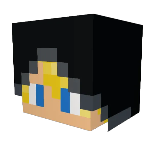 TwiceMilan Minecraft avatar head, 3D render