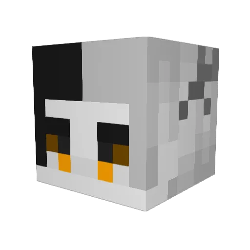 TwicherNK Minecraft avatar head, 3D render