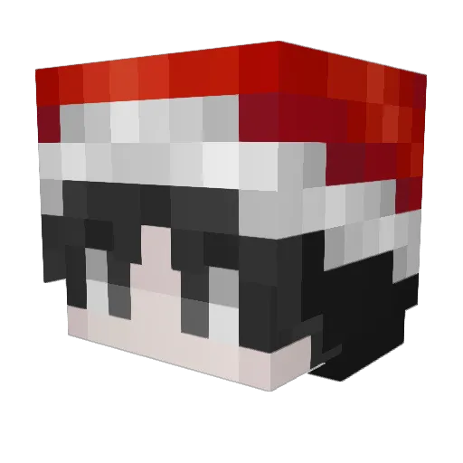 Twicht_MECCON Minecraft avatar head, 3D render