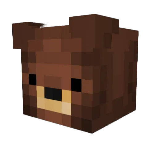 Twidlex Minecraft avatar head, 3D render