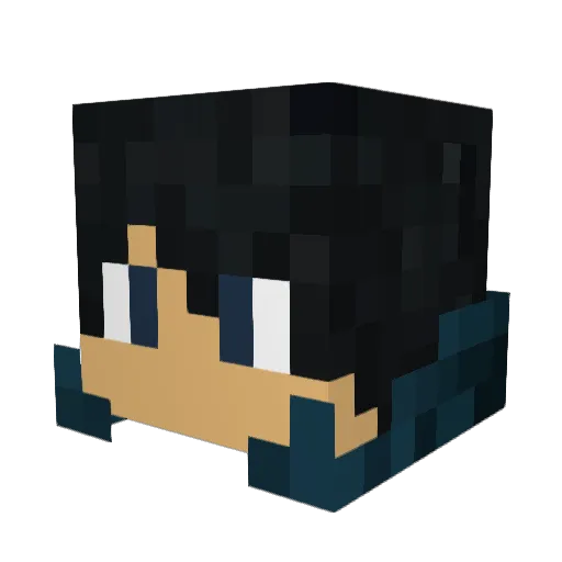 Twief Minecraft avatar head, 3D render