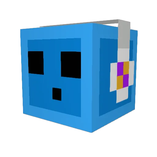 Twieneke Minecraft avatar head, 3D render