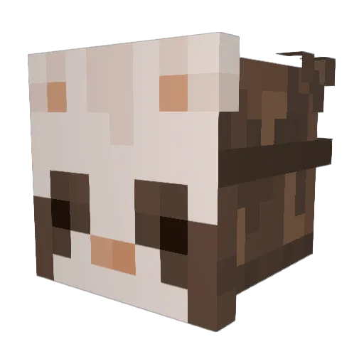 Twifuu Minecraft avatar head, 3D render