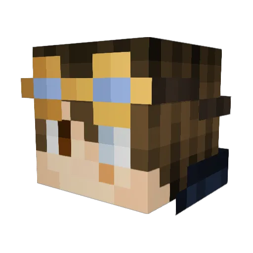 Twig153 Minecraft avatar head, 3D render