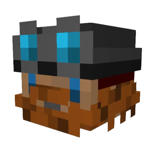 Twig86 Minecraft avatar head, 3D render