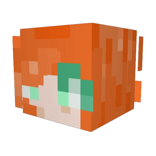 TwigTheMighty Minecraft avatar head, 3D render