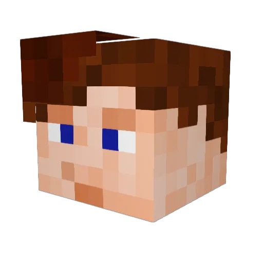 Twiggycon13 Minecraft avatar head, 3D render