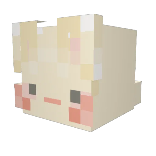 Twiggyyys Minecraft avatar head, 3D render