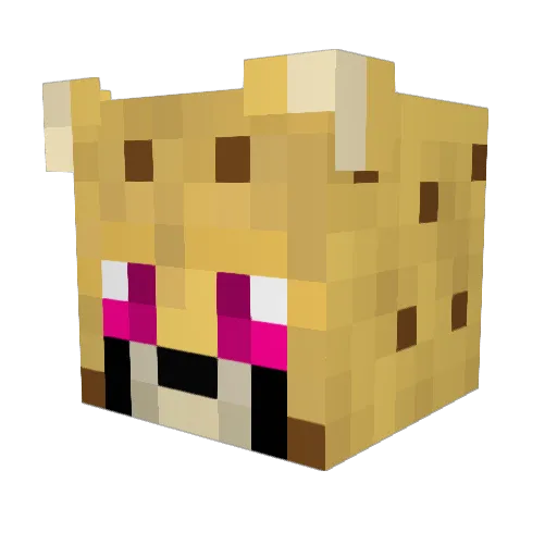 Twighlightknight Minecraft avatar head, 3D render