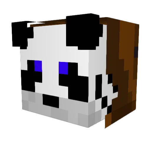 Twigrow Minecraft avatar head, 3D render