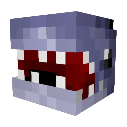 Twigterrors Minecraft avatar head, 3D render
