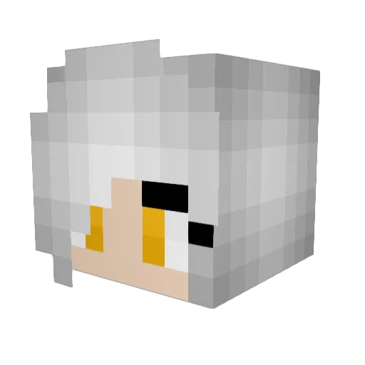 TwiiTches Minecraft avatar head, 3D render