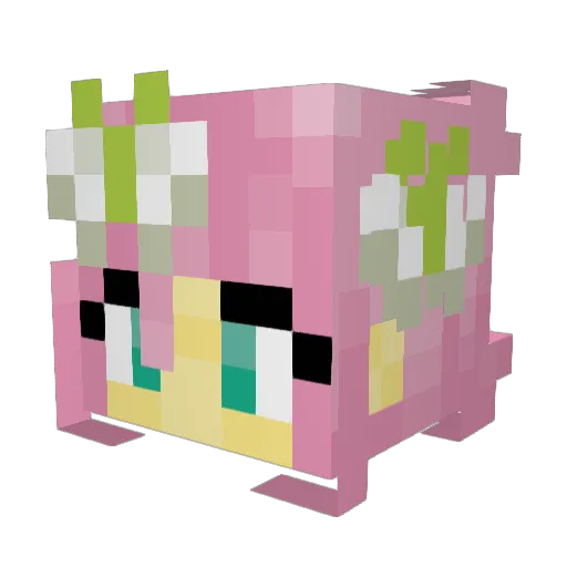 Twiisty_ Minecraft avatar head, 3D render