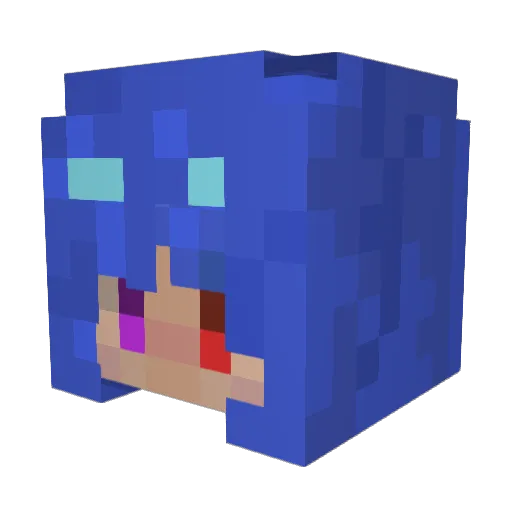 Twiking_ Minecraft avatar head, 3D render