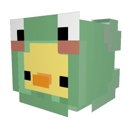 TwilightAra Minecraft avatar head, 3D render