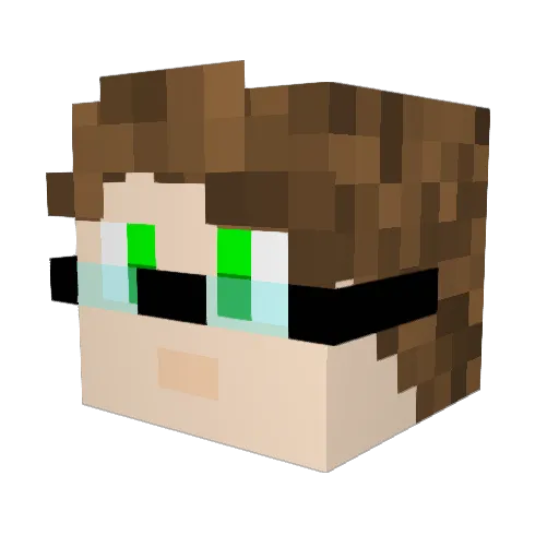 TwilightKnight_ Minecraft avatar head, 3D render