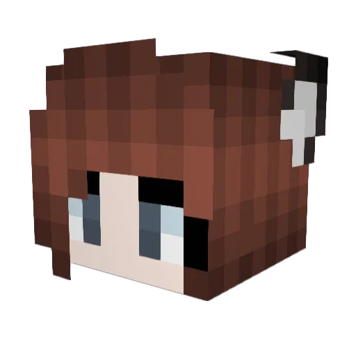 TwilightStriker Minecraft avatar head, 3D render