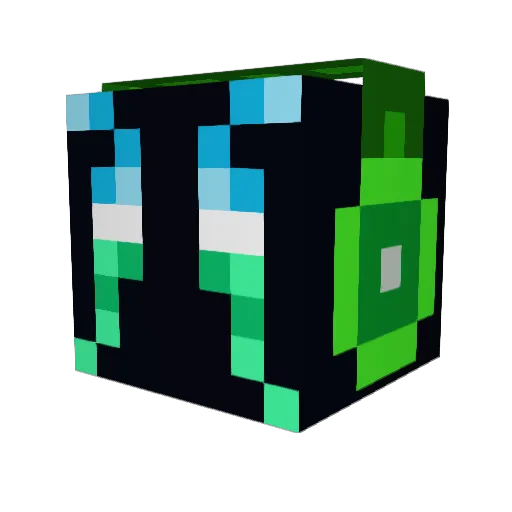 TwilightWyvern Minecraft avatar head, 3D render