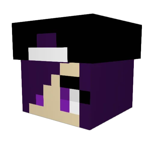 Twilight_Angel_ Minecraft avatar head, 3D render