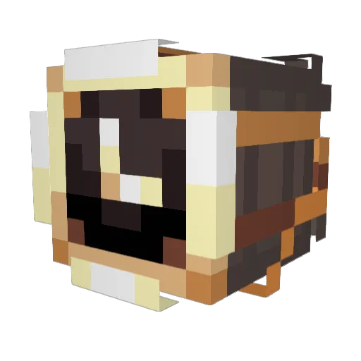 Twilighteyes Minecraft avatar head, 3D render
