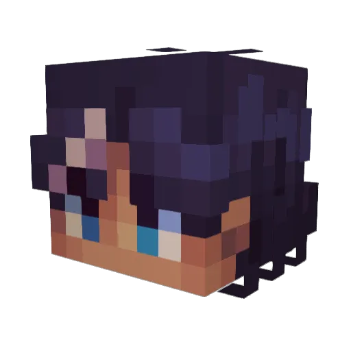 Twilightsword64 Minecraft avatar head, 3D render