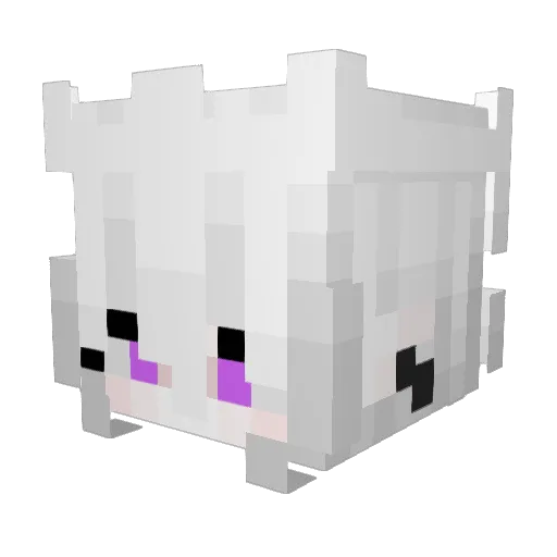 Twilightts Minecraft avatar head, 3D render
