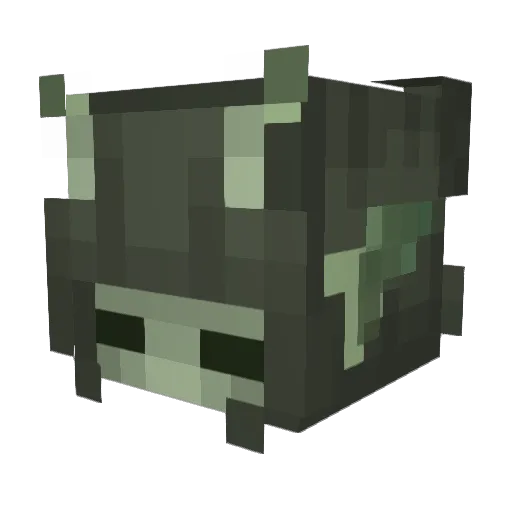 Twiloon Minecraft avatar head, 3D render