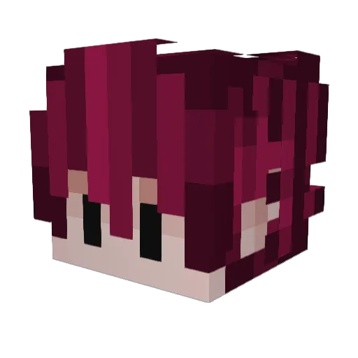 TwinBillyBob Minecraft avatar head, 3D render