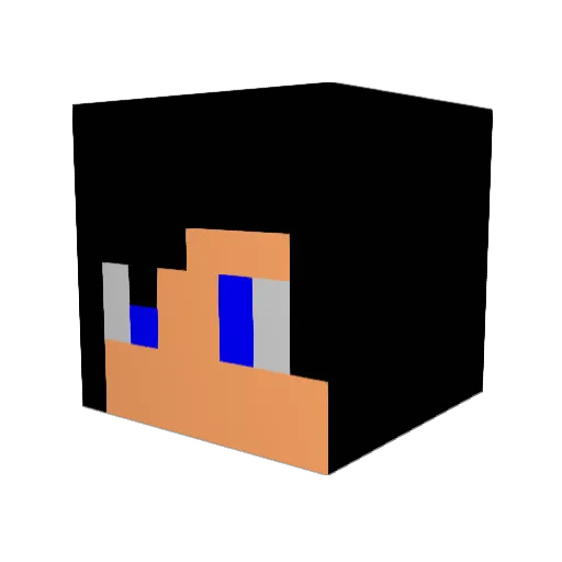 TwinBladeVolt Minecraft avatar head, 3D render
