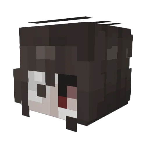 TwinFantasy_69 Minecraft avatar head, 3D render