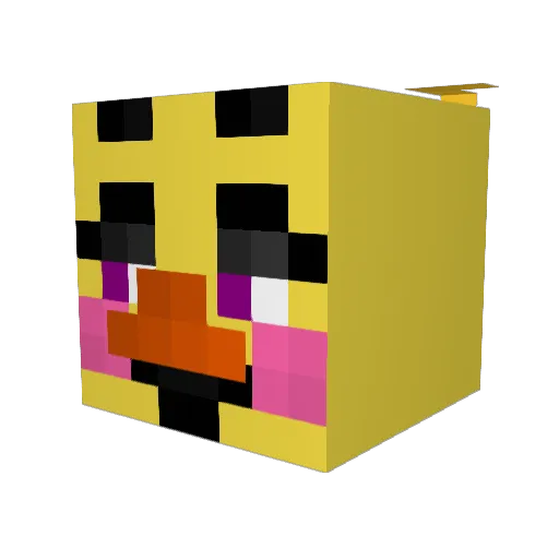 TwinGrace2468 Minecraft avatar head, 3D render