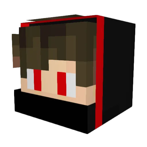 TwinPower387 Minecraft avatar head, 3D render