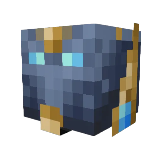 TwinSatellites Minecraft avatar head, 3D render