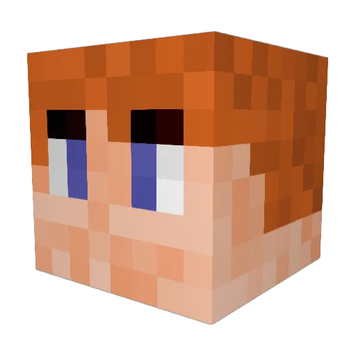 TwinTwix00 Minecraft avatar head, 3D render