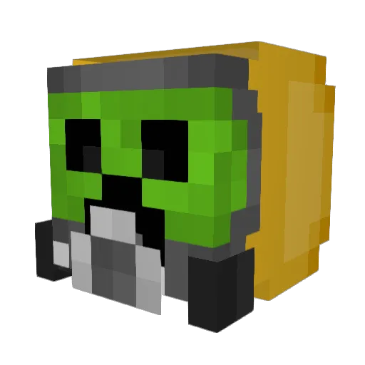 Twin_miners Minecraft avatar head, 3D render