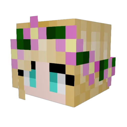 TwindleBramble Minecraft avatar head, 3D render