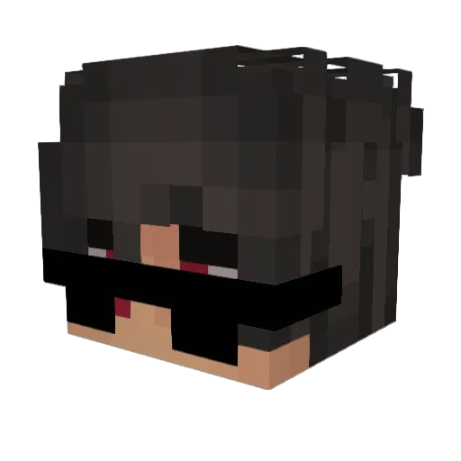 Twingpixel Minecraft avatar head, 3D render