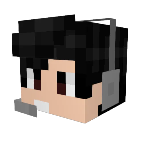 Twinis78 Minecraft avatar head, 3D render