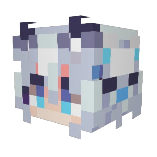 Twinkle787 Minecraft avatar head, 3D render