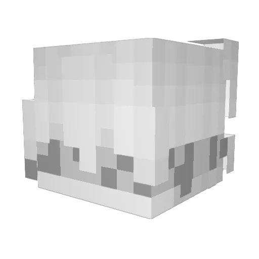 TwinkleBallz Minecraft avatar head, 3D render