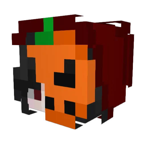Twinnz Minecraft avatar head, 3D render