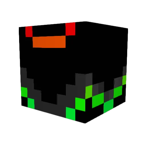 TwintiPro Minecraft avatar head, 3D render