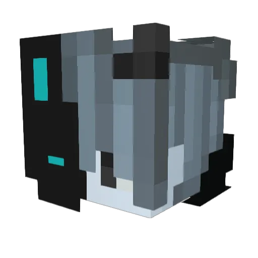 Twipz19 Minecraft avatar head, 3D render