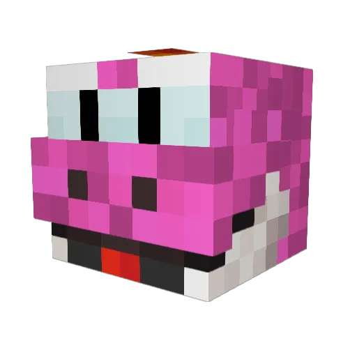 TwistedBadazz Minecraft avatar head, 3D render