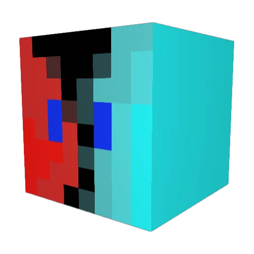 TwistedFir3 Minecraft avatar head, 3D render