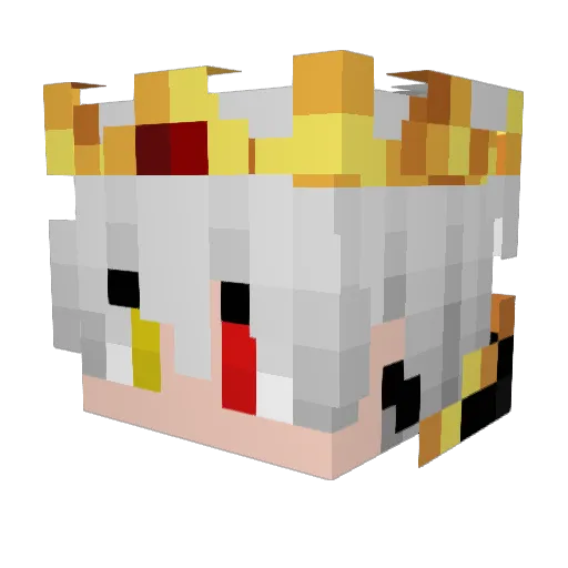 TwistedGhost988 Minecraft avatar head, 3D render