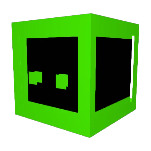 TwistedPixel Minecraft avatar head, 3D render